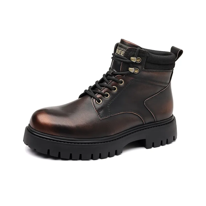 LUOMAIKE Short Martin Boot Men's Gradient Red-0