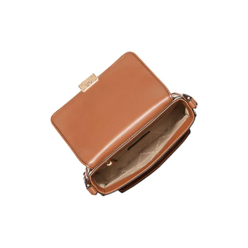 MICHAEL KORS Bradshaw Coated Canvas Messenger Bag, Shoulder Bag, Crossbody Bag Medium Size Women's Vanilla-2