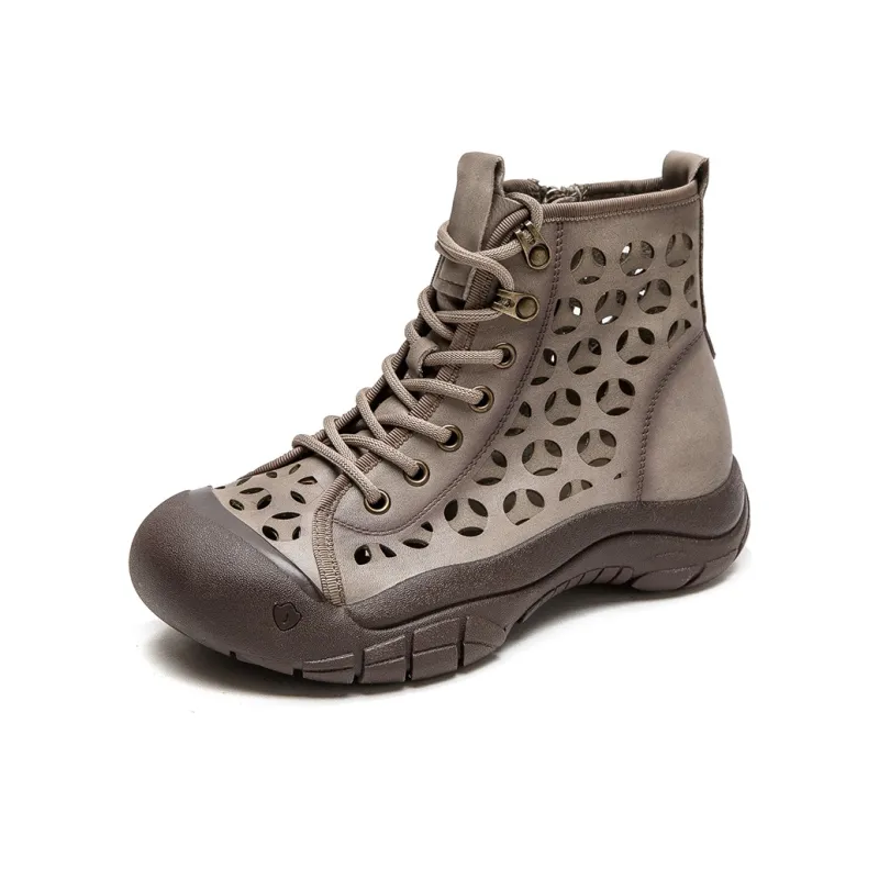 MATA Ankle Boots Women's Brown/Khaki-5