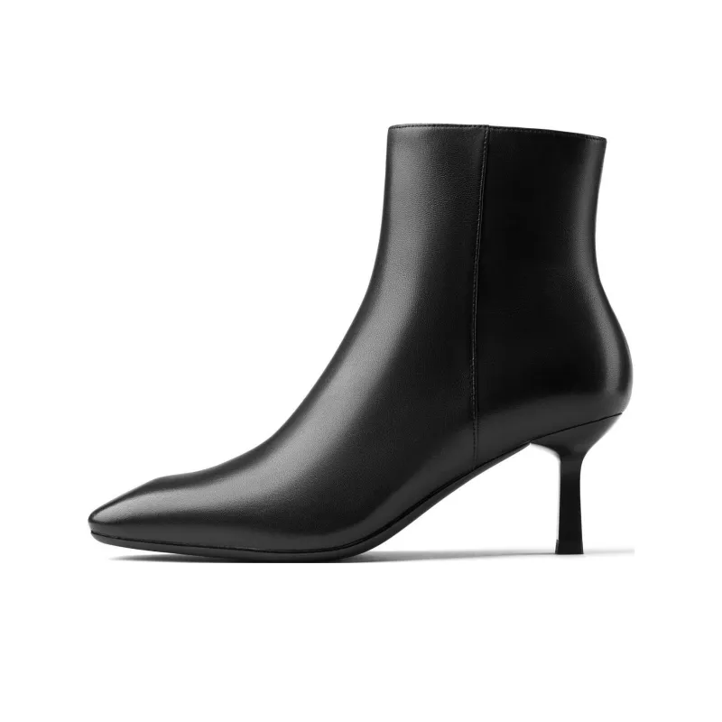 73Hours Soft-Focus Milk Coffee Ankle Boots 7cm Women's Khaki-8