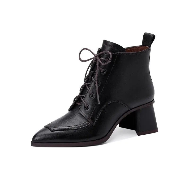 JESSICA SOPHIA Ankle Boots 5.5cm Women's Ecru-4