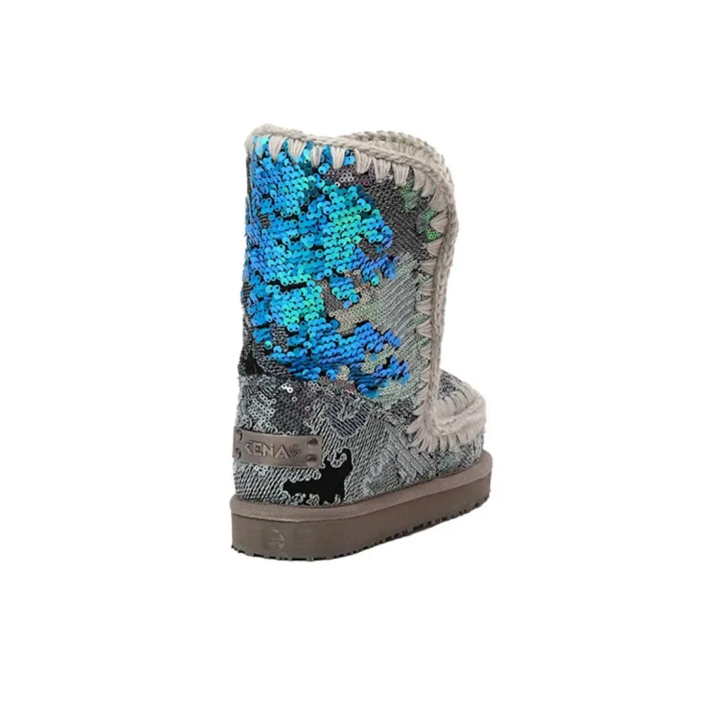 K.D.KENAZ Snow Boots Women's Royal Blue-4