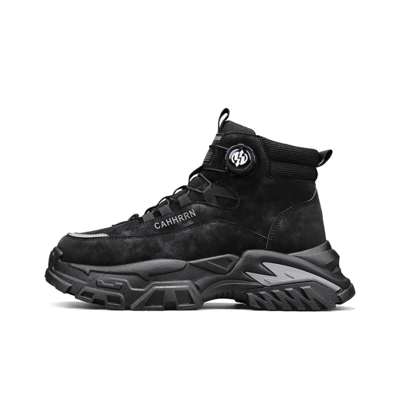 PLAY COBBLER Martin Boots Men Black/Yellow/Gray-2