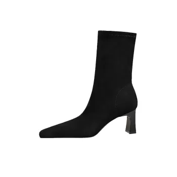 BIGTREE Ankle Boots 6cm Women's Black