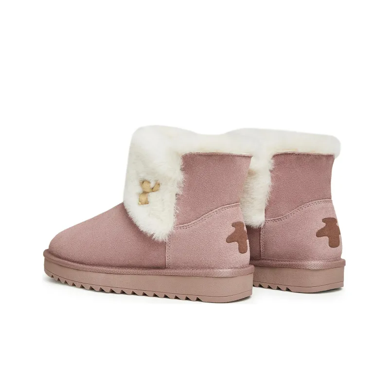 Teenmix Snow Boots Women's Pink/Brown-2