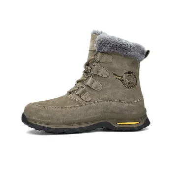 BANGNEY Snow Boots Men Green/Gray/Black