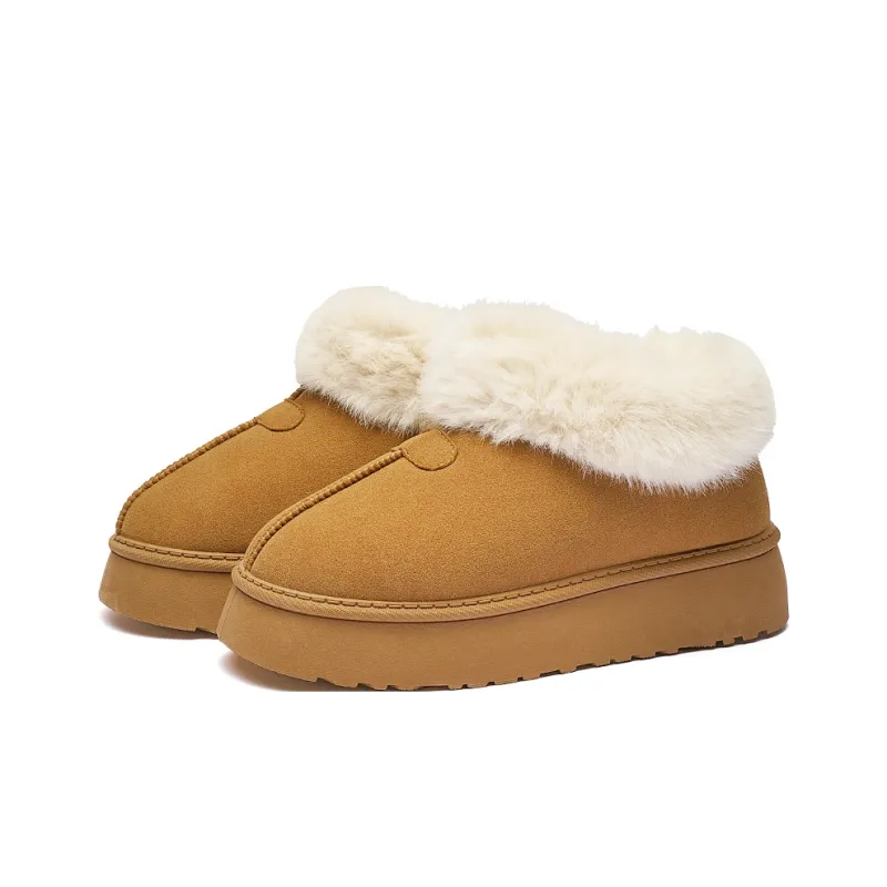 AAA SINCE 1955 Warm Wear-Resistant Height Increasing Slip-Resistant Short Snow Boots Women's-3
