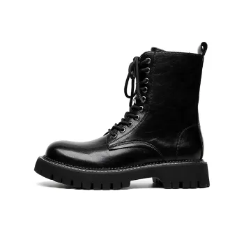 Dounkol Smart And Cool Knee high Boots 5cm Men's Black