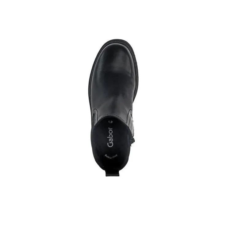 Gabor Crew Chelsea Boots Women's Black-4