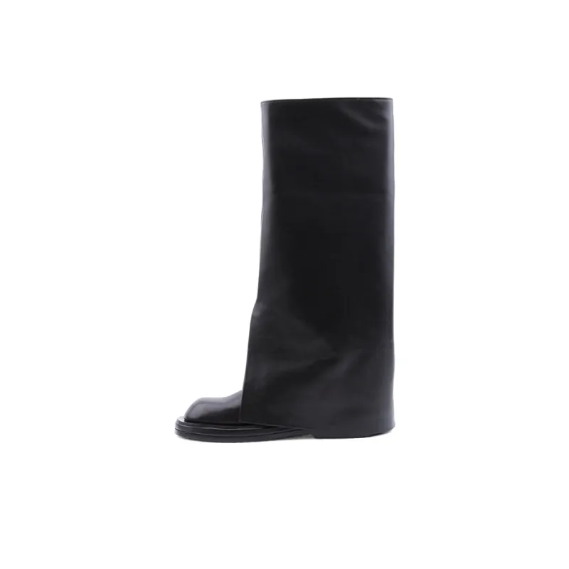 CALVINLUO Knee high Boots Women's Black-0