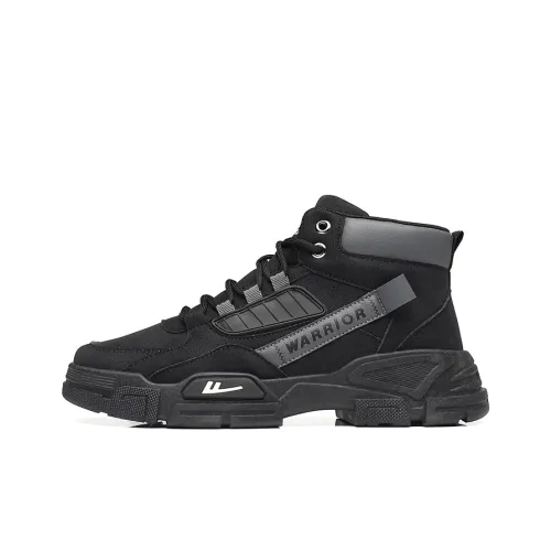 Warrior Short Mid Calf Martin Boot Men's Black