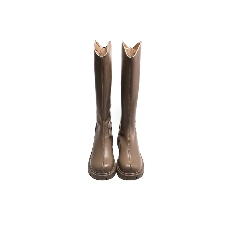 GRACEGIFT Knee-high Boots 5.5cm Women's-8