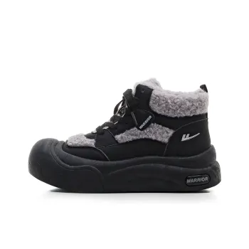 Warrior Warm And Wear Resistant Short Snow Boots Women's Black Gray