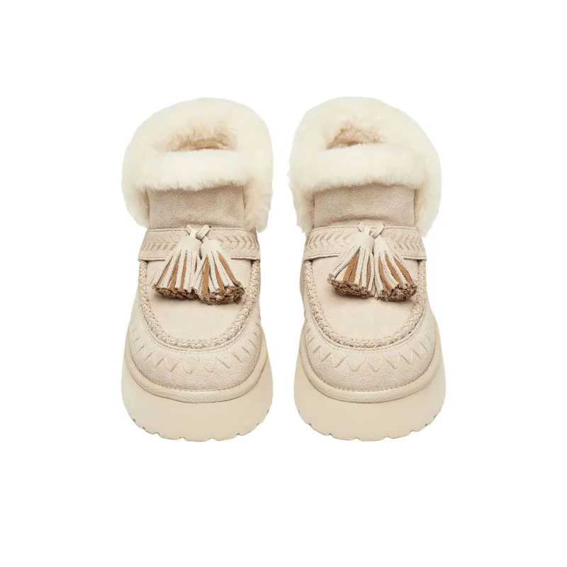 Staccato Snowy Top Cedar Warm Short Snow Boots Women's-3