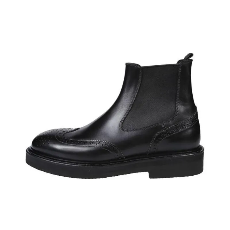 PREMIATA Short Chelsea Boots Men's Black-0