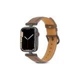 Black Buckle Dark Brown Leather