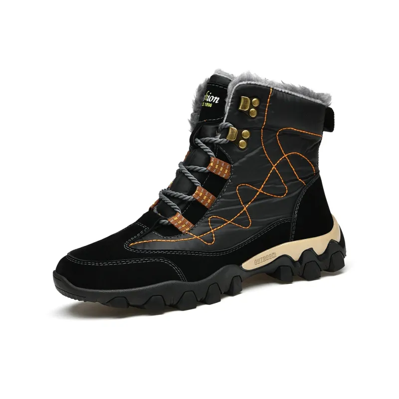 TOMAY Warm Wear-Resistant Slip-Resistant Coverage Snow Boots Unisex-0