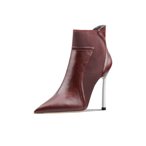 Suyymakk Ankle Boots Women's Burgundy