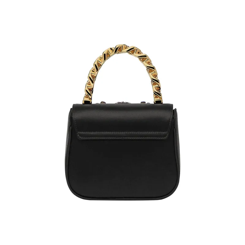 VERSACE La Medusa Leather Shoulder Bag Crossbody Bag Handbag Extra Mini Women's Black-2