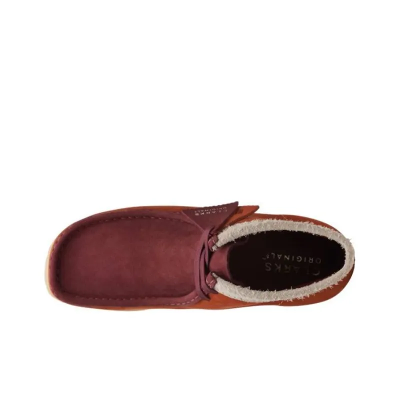 Clarks Originals Wallabee Boot Dark Orange Combination-2