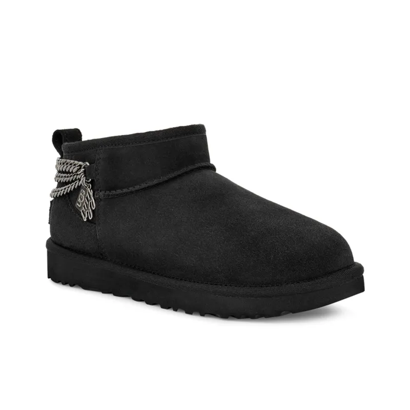 UGG Classic Ultra Mini Chains 'Black' Women's-2