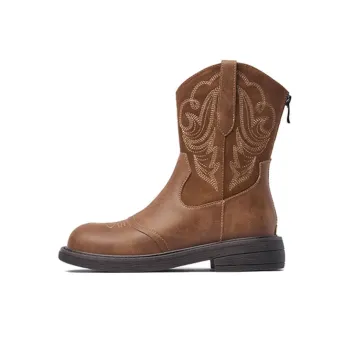 JOSINY Ankle Boots Women's Light Brown/Dark Brown
