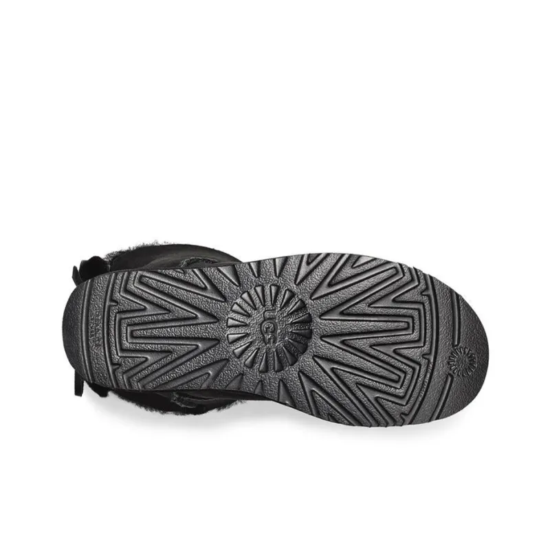 UGG Classic Dudble Bow Mini Snow Boots Black Women's-5