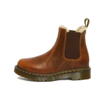 Dr.Martens 2976 Faux Fur Lined Chelsea Boots 'Butterscotch' Women's