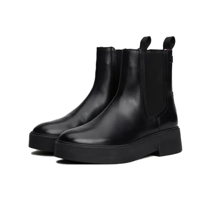 Tommy Hilfiger Short Chelsea Boots Women's Black-2
