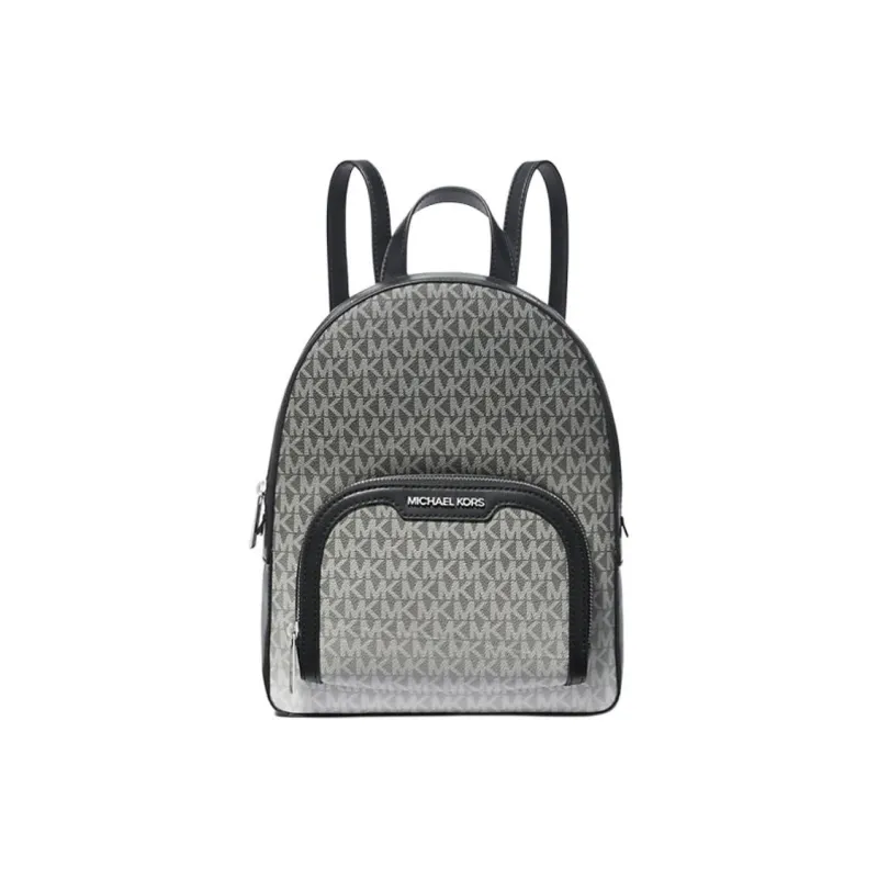 MICHAEL KORS Jaycee Coated Canvas Backpack Medium Size Women's Black-0