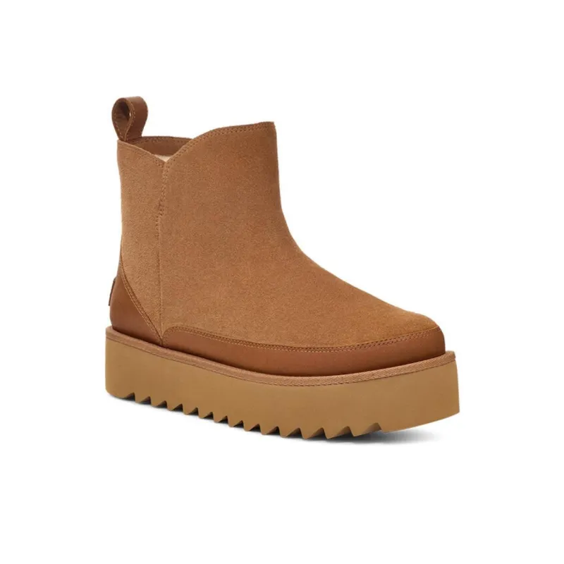 UGG Warm And Wear Resistant Short Snow Boots Women's Brown-1