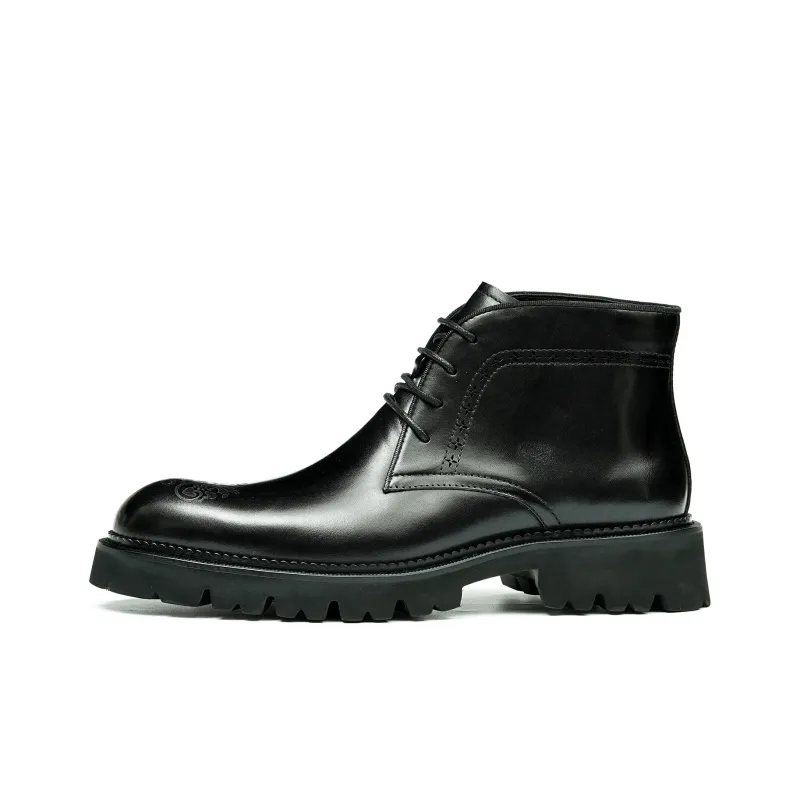 ASTON M.JAZZ Ankle Boots Men Black/Brown-10