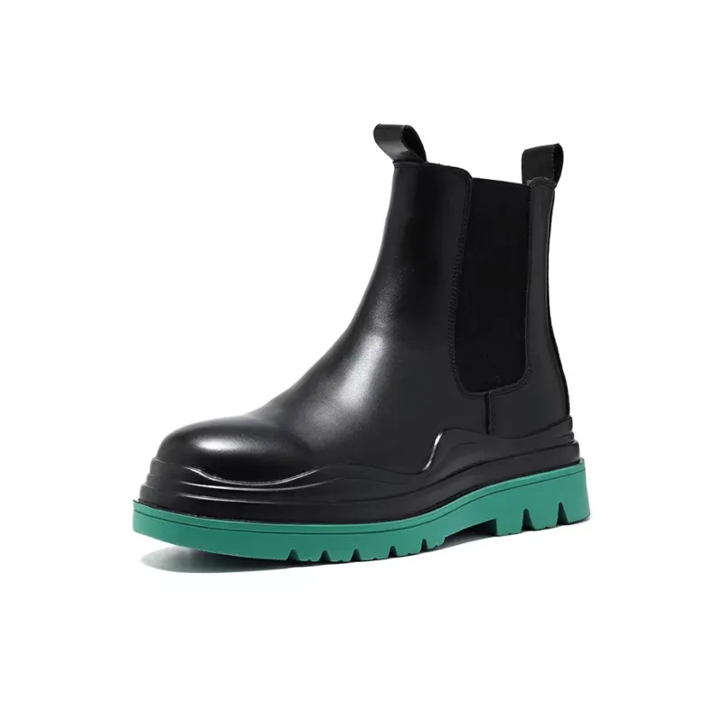 Bellum Han Crew Chelsea Boots Men's Black-12