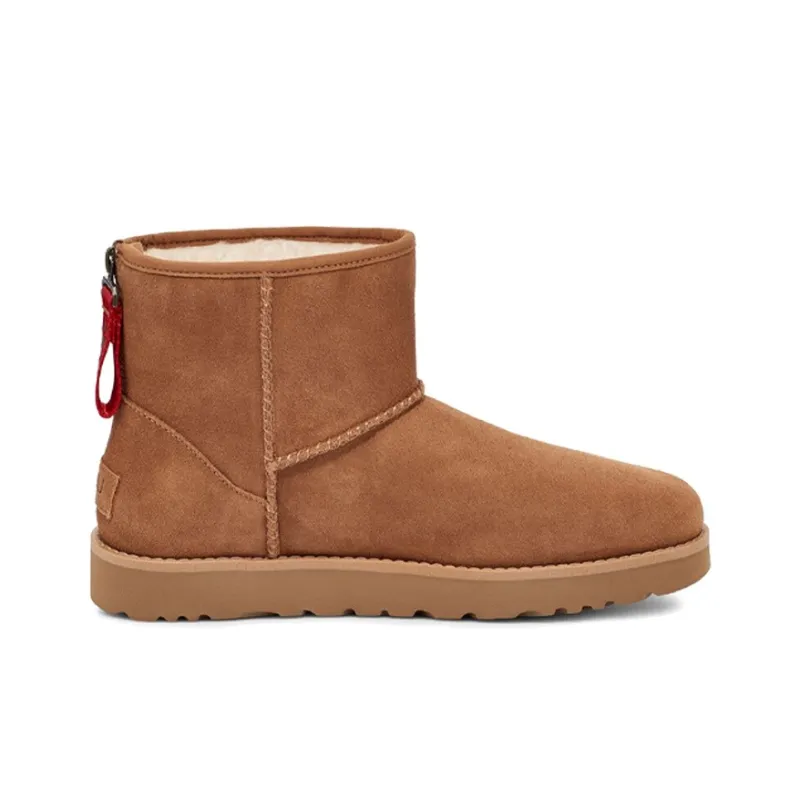 UGG Classic Mini Logo Zip 'Chestnut' Women's-1