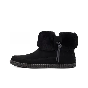 UGG Elowen Fleece Lined Snow Boots Black Women's