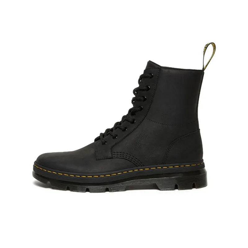 Dr. Martens Combs Leather Casual Boots 'Black'-0