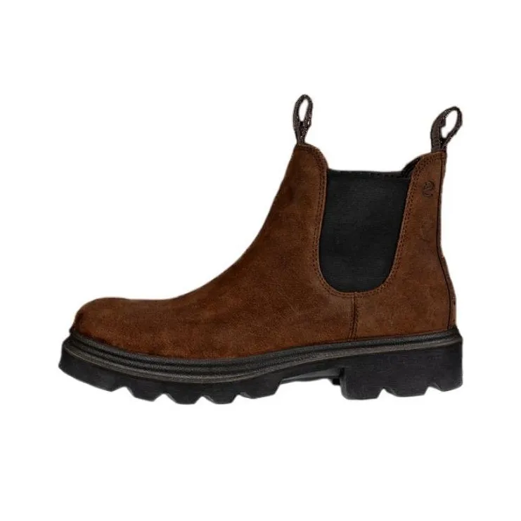 Ecco Short Chelsea Boots Men's Brown-0