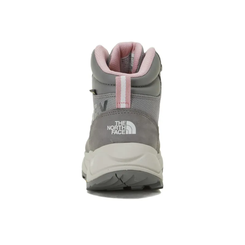 THE NORTH FACE Challenger Anti Slip Wear Resistant Mid Top Hiking Shoes Men's Gray-4