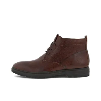 Ecco Ankle Boots Men Low Top Brown