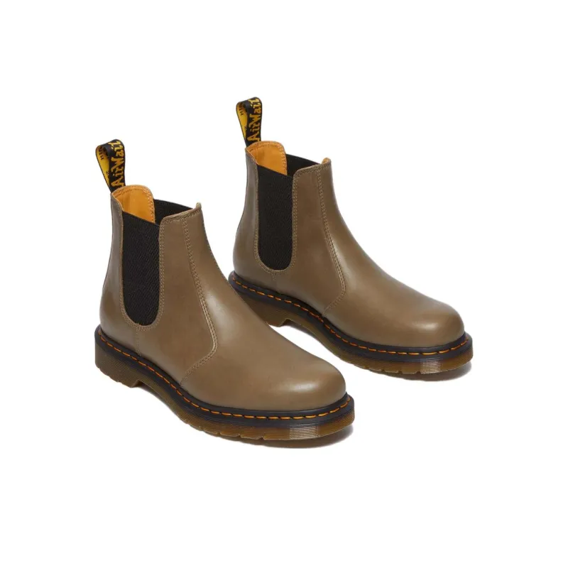 Dr.Martens 2976 Carrara Leather Chelsea Boots 'Olive'-3