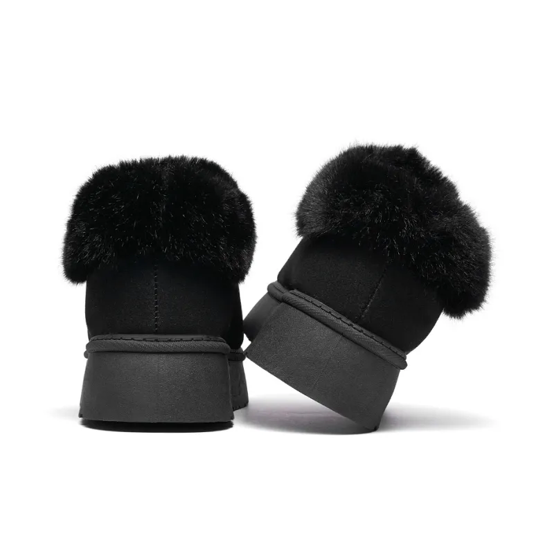 AAA SINCE 1955 Warm Wear-Resistant Height Increasing Slip-Resistant Short Snow Boots Women's-19