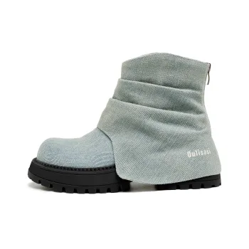 OULISASI Ankle Boots Women's Denim Blue