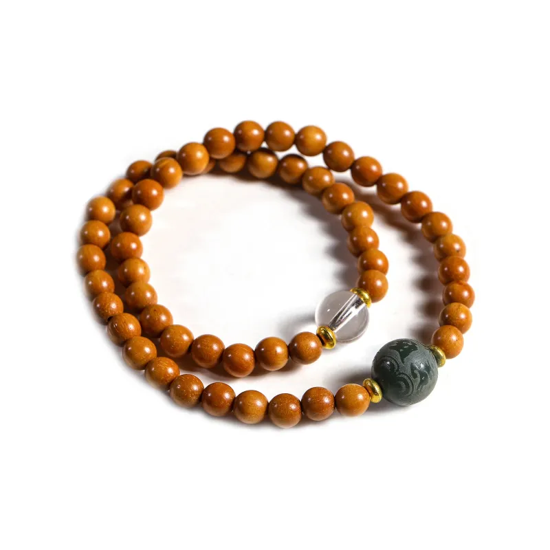 WUDE Barbie Sandalwood Wooden Bracelets Unisex-0