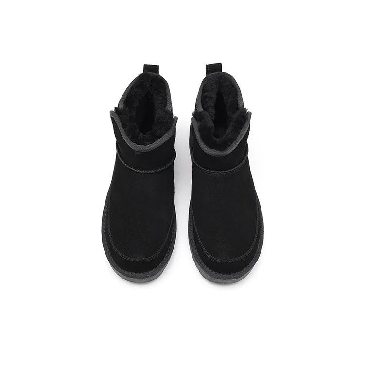 JOSINY Warm Wear-Resistant Height Increasing Slip-Resistant Short Snow Boots Men's-9