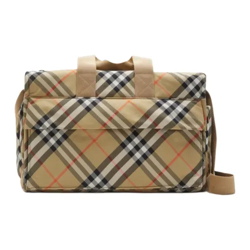 Burberry Polyamide One Shoulder Crossbody Portable Storage Bag Unisex Sand