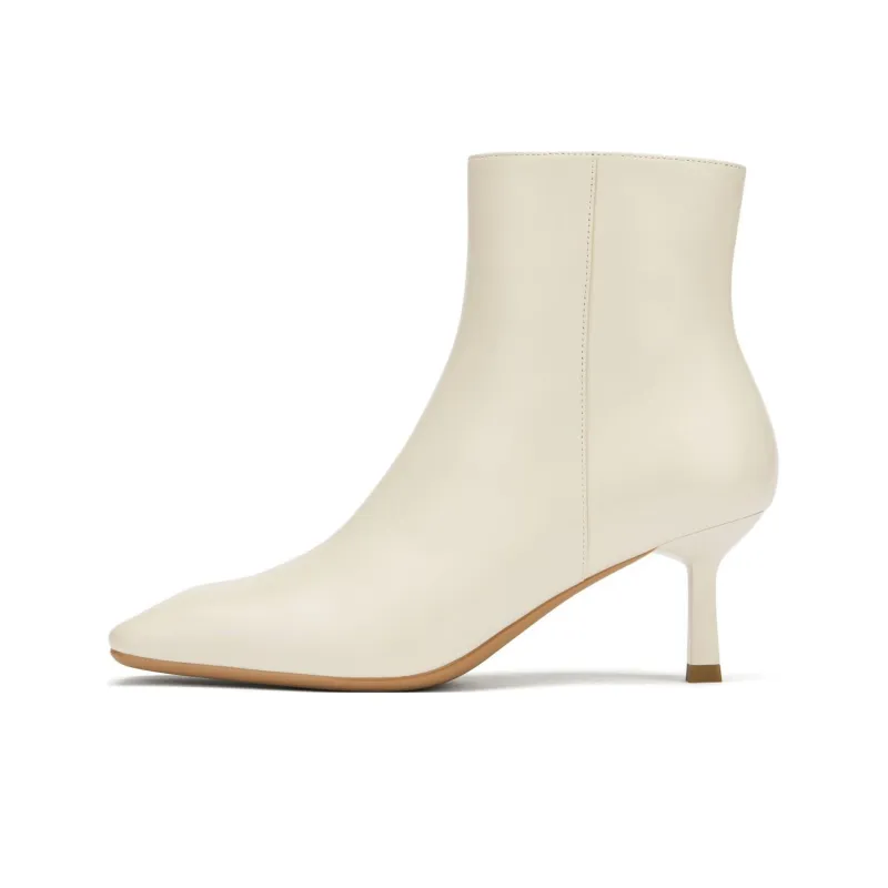 73Hours Soft-Focus Milk Coffee Ankle Boots 7cm Women's Khaki-4