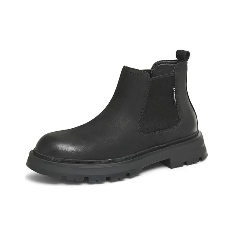 TATA Chelsea Boots Men Solid Color-5