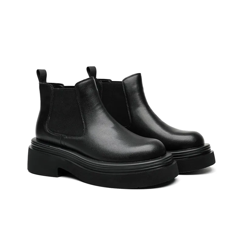 YEDANI Chelsea Boots Men's Black-2
