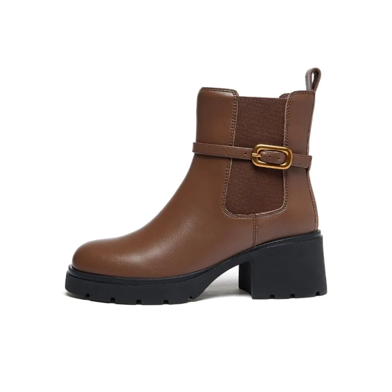 CAMEL Short Chelsea Boots Women's-5