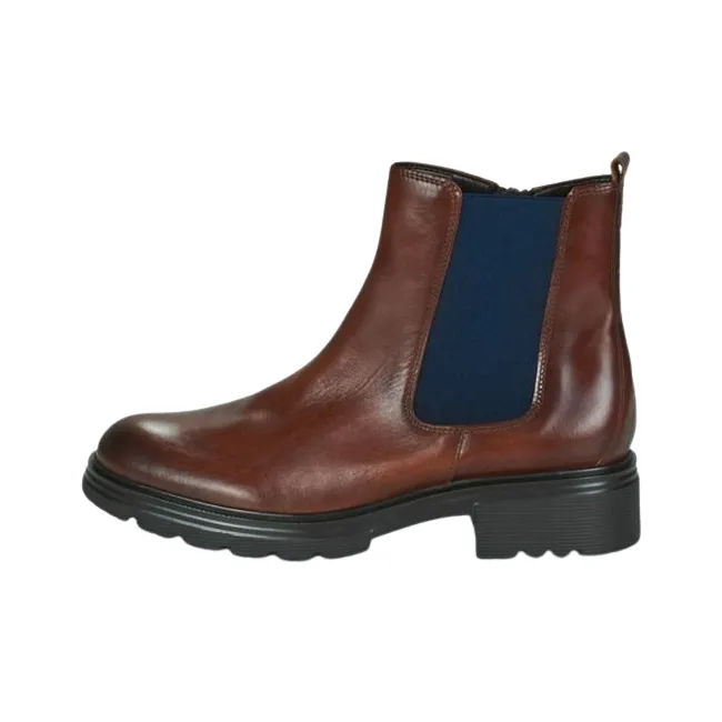 Gabor Short Chelsea Boots 4cm Women's Brown-0